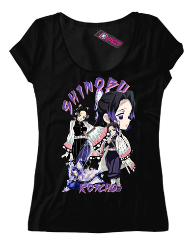 Remera Mujer Shinobu Kocho Kimetsu No Yaiba Anime Manga Ab10