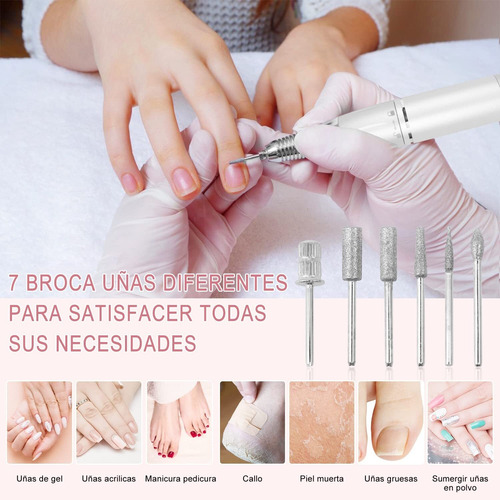 Drill Para Uñas Profesional, Taladro Uñas Electrico Portátil