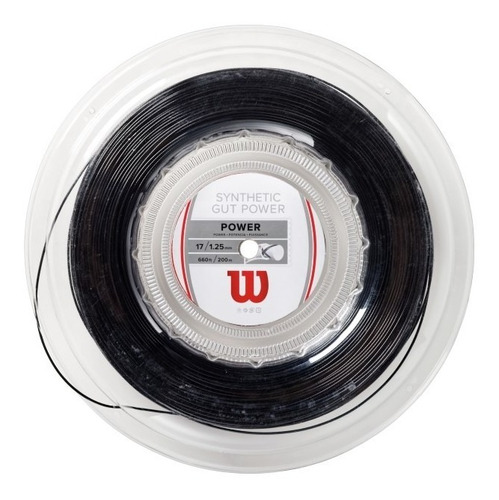 Reel De Cuerdas Wilson - Synthtc Gt Pwr 17bk Reel Negro - Te