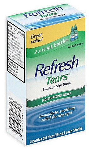 Refresh Tears Caja Con 2 Frascos. Gotas Hidratantes
