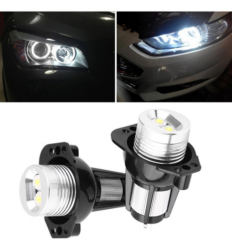Imagen 4 de 8 de 2 Unidades De Ojos De Ángel Led De 12 W Para E90 E91 0508