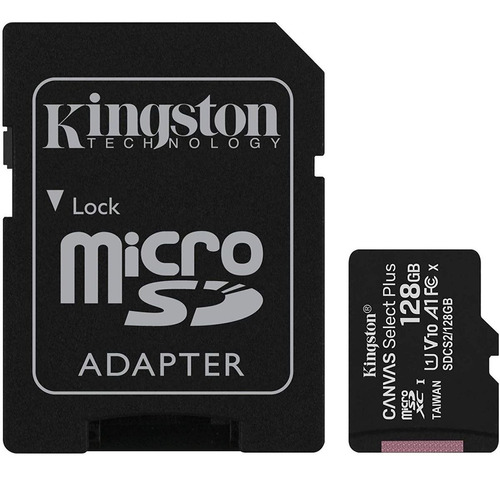 Memoria Kingston Micro Sd 128gb Clase 10 100mb/s Canvas Plus