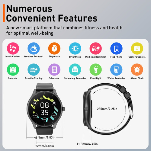 Reloj Inteligente Bluetooth Llamado Alexa Smartwatch