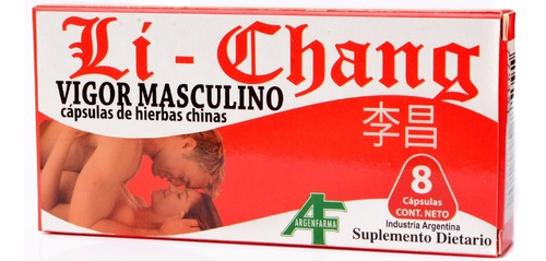 Li Chang X 20 Capsulas - Vigorizante Masculino. 