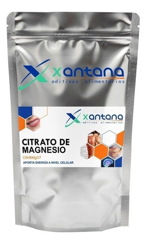 Suplemento en polvo Xantana  Citrato de Magnesio sabor neutro en doypack de 1kg