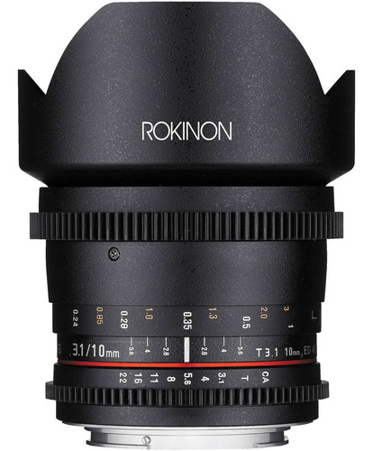 Rokinon 10mm T3.1 Cine Ds Lens With Sony Alpha Mount For Aps