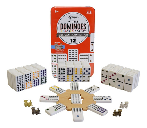 Juego De Dominó Doble Mexican Train 12- Regal Games