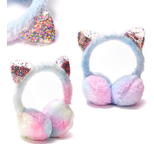 Orejeras Peluche Multicolor Gatito Shaker Invierno 32331