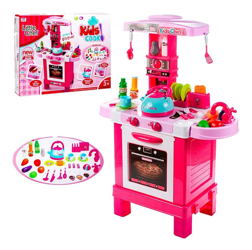 Cocina Juguete Infantil Luces Sonido Grande Niñas