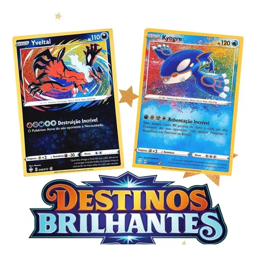 Cartas Pokémon Lendários E Míticos Reshiram E Kyogre