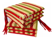 Comprar Pack Por 6 Almohadones De Silla Mas Camino Mesa Decoracion