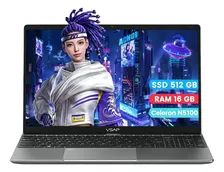 Laptop Vsap intel Celeron N5100 Ddr4 16gb Ram 512gb Ssd 15.6in