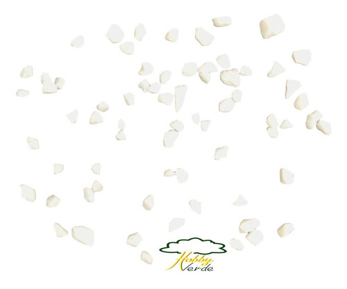 Imagem 4 de 10 de Granitina Branca Pedrisco Para Jardins E Decoração Nº00 500g