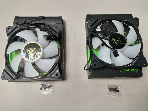 Imagem 2 de 2 de Fan Cooler T-dagger Tgf300 Led Conector 3 Pinos + Molex