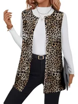 Comprar Chaleco Para Mujer Suley Estampado Animal Print  - Talla M