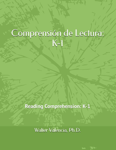 Libro: Comprensión De Lectura: K-1: Reading Comprehension: K