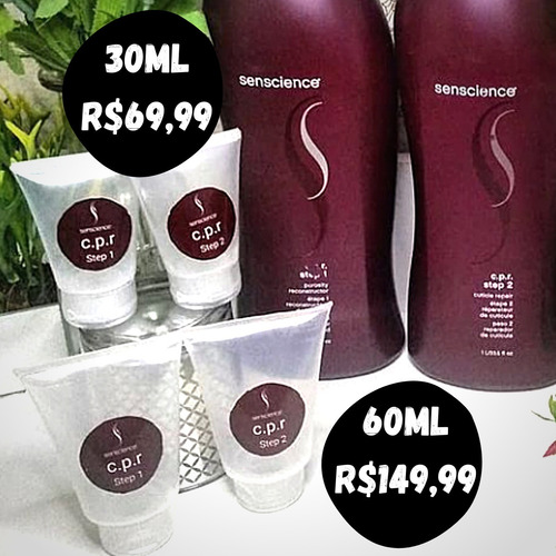 Imagem 3 de 6 de Cpr Senscience Tratamento Capilar 60ml Step 1+2 Chega Amanhã