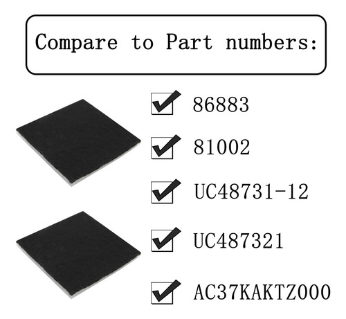 9 Pack Cf-1 Filtros De Espuma Compatibles Con Kenmore Sears