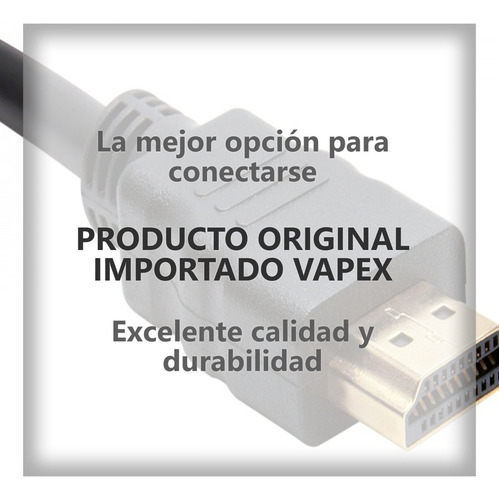 Imagen 4 de 5 de Cable Hdmi 1,8 Mts 1080p Full Hd Lcd Tv Pc Ps5 Xbox Bluray