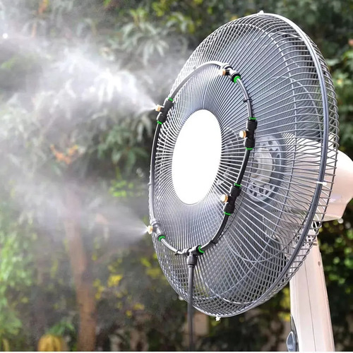 Q Kit De Ventilador De Nebulización Para Exteriores, Patio