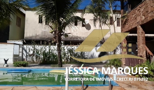 Imagem 3 de 14 de Casa 2 Quartos, Área Gourmet E Piscina Em Unamar - Cf - P01