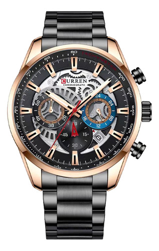 Reloj Cronógrafo De Curren 8391 Hombre Acero Inoxidable