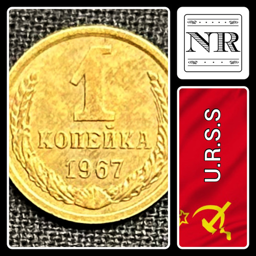 Rusia - 1 Kopek - Año 1967 - Y #126 - Urss - Cccp