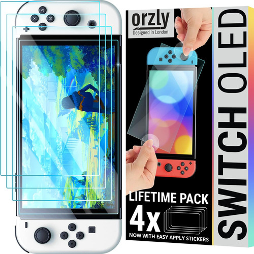 Protector De Pantalla,vidrio Templado Orzly, P/nintendo Oled