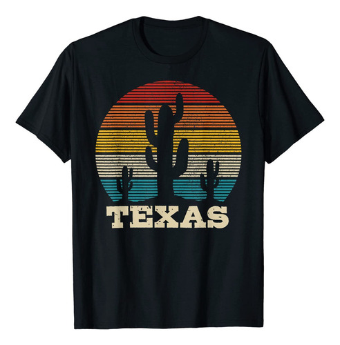 Playera De Recuerdo Del Desierto De Cactus De Texas