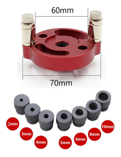 Taladro Perforador 3 En 1 Para Carpintería, Color Rojo 70 Mm