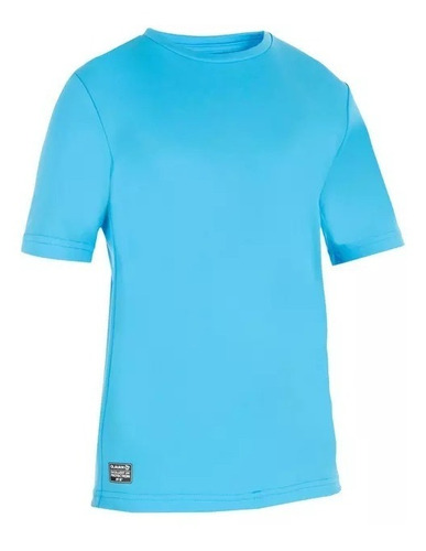Camiseta Protección Solar Anti-uv Niño Azul Turq. Olaian