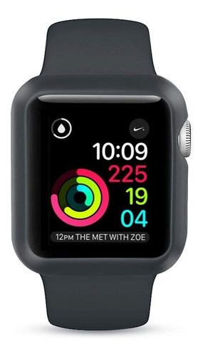 Imagem 7 de 10 de Capa Case Silicone Para Apple Watch + Pulseira 38/40/42/44mm