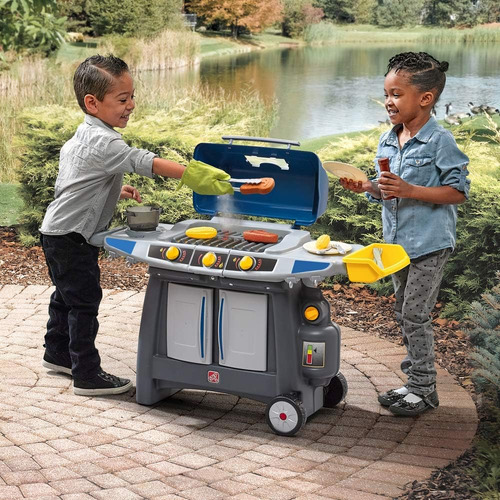 Step2 Sizzle & Smoke Bbq Grill Playset Incluye 15 Accesorios