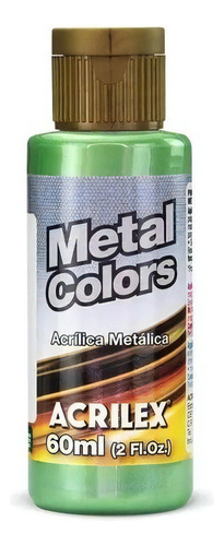 Tinta Acrilica Metal Colors 60 Ml Acrilex Diversas Cores Cor Verde-musgo