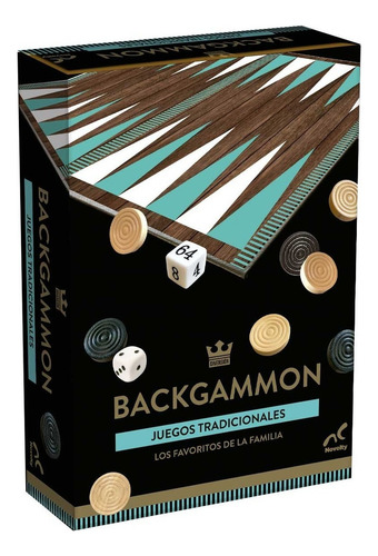 Juego De Mesa Novelty Backgammon Clásico Estrategia 12