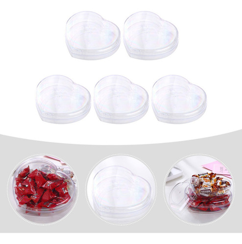 Caixas De Doces Transparentes Em Formato De Coração Choc