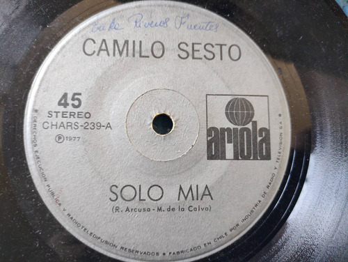 Vinilo Single De Camilo Sesto - Que Sera De Ti( E161