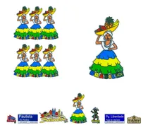 Comprar Kit 12 Imãs De Borracha Souvenir Turístico Bahia Salvador