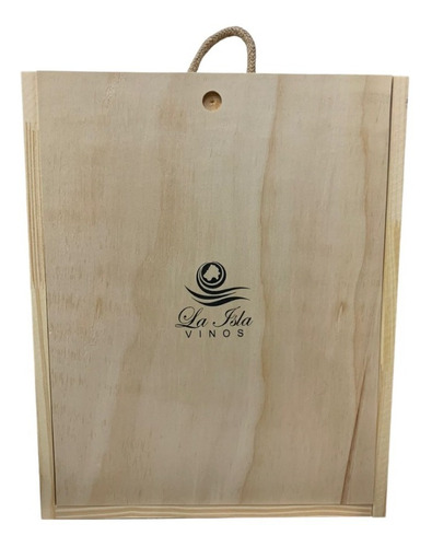 Estuche De Vino De Madera Vacio Regalo. Capacidad 3 Botellas