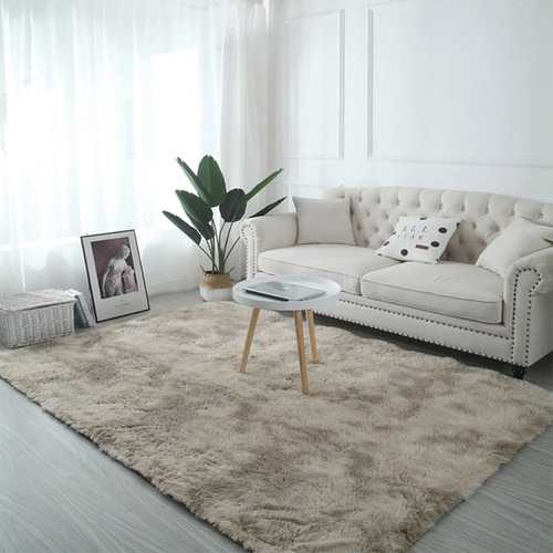 Alfombra Para Sala Recamara Tapete Tipo Shag Multiusos