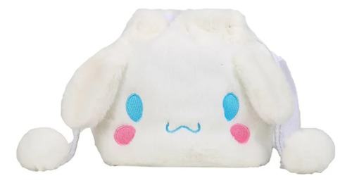 Bolso Peluche De Felpa Sanrio My Melody Kuromi Kawaii Blanco