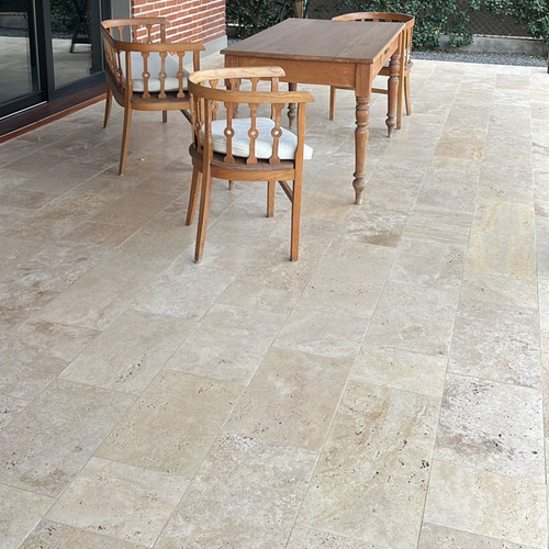 Travertino Turco Piso Pared Piscinas Pulido Mate Sin Taponar