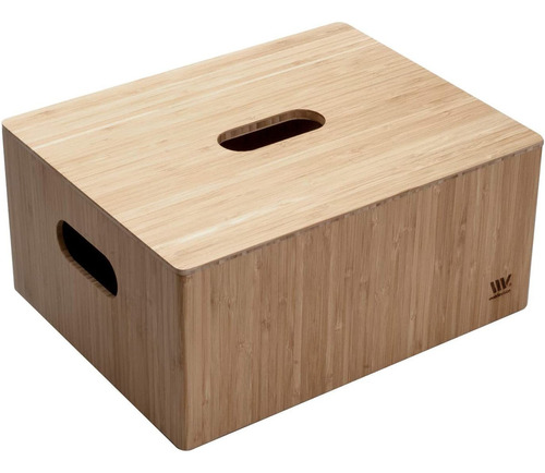 Caja De Almacenamiento De Bambú Plus Lid Combo, 9 X 12...