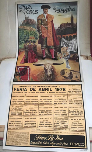 Cartel Taurino Domingo De Resurrección Y Feria De Abril 1978