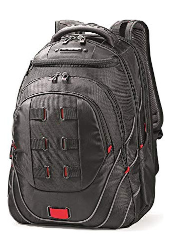 Samsonite Tectonic Pft Laptop Backpack, Negro/red, 57owb