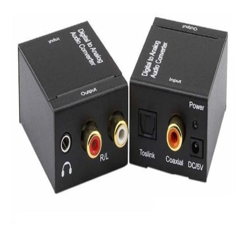 Imagen 2 de 6 de Conversor Audio Digital A Rca + Cable Optico Digital 1 Mts