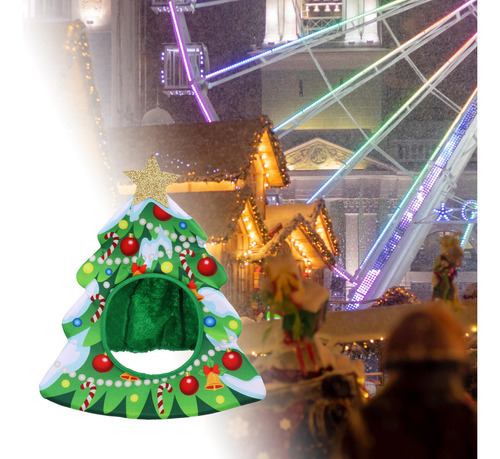 Santa Sombrero Tela No Tejida Props Decoración 44cmx38cm