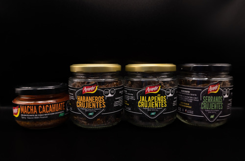 Salsa Macha Cacahuate Y Chiles Crujientes Pack