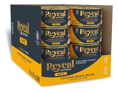 Reveal Paté Pechuga De Pollo Para Gatos 24 Latas De 70 G