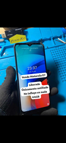 Motorola E7 Liberado 32gb Astillado No Influye En Nada 